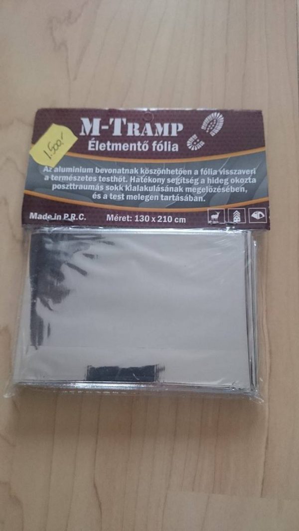 Életmentő fólia M-tramp