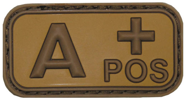 Vércsoportjelző tépőzáras khaki - Image 2
