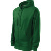 Trendy Zipper férfi kapucnis, cipzáras pulóver - Image 3