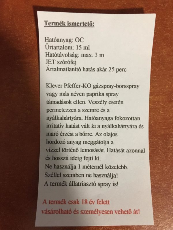 Pfeffer-KO spray 15 ml - Image 4